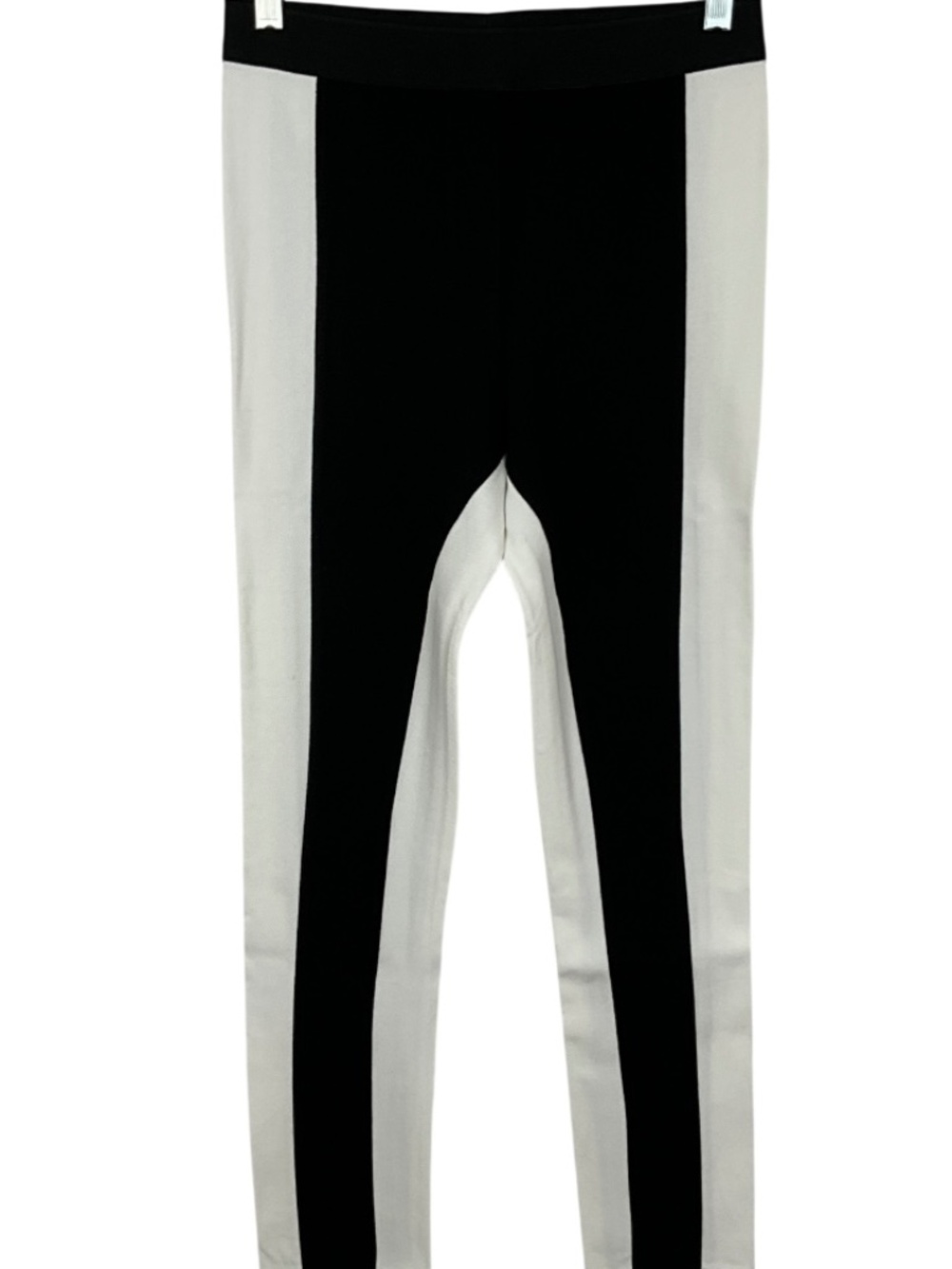 NWT BCBGMAXAZRIA Black White Colorblock Leggings Size S